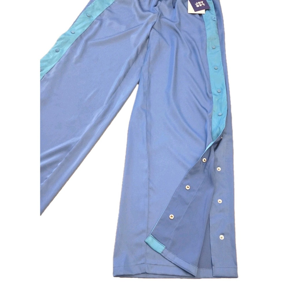 New Joy Lab Low-Rise Satin Tear Away Track Pants Blue Women’s Sz XS - Picture 3 of 5